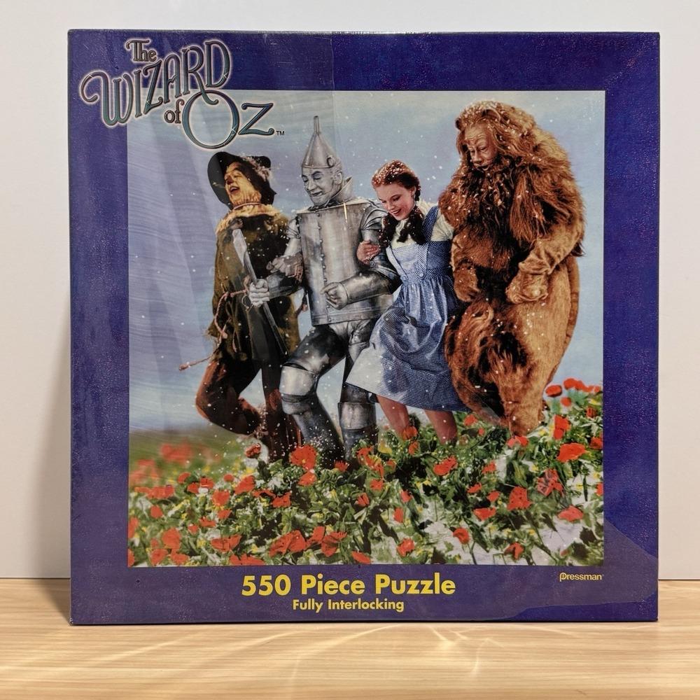 Wizard of Oz 550 Piece Puzzle Pressman Judy Garland Dorothy NEW Partially Sealed